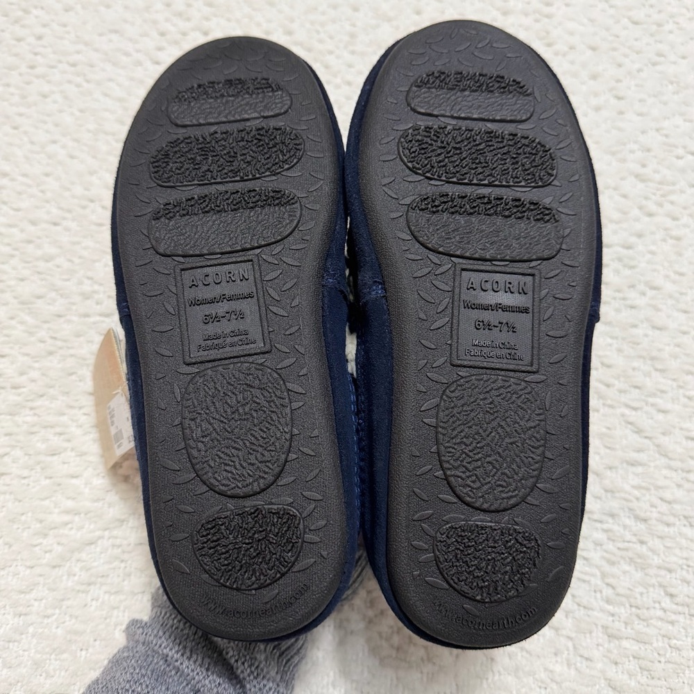 Acorn Nordic Moccasin Slippers Women’s Size 6.5-7.5 NWT - Picture 8 of 14